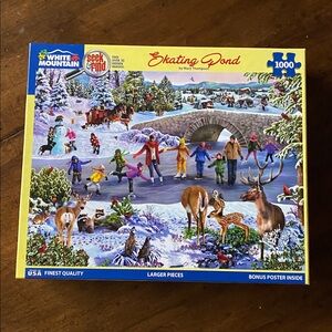 White Mountain • Skating Pind • 1000 Piece Jigsaw Puzzle